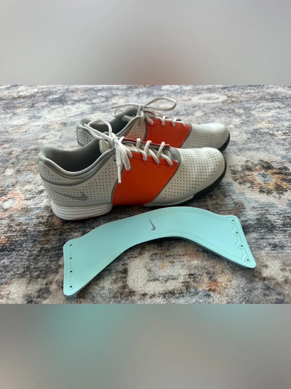 Nike Lunar Embelish Women’s Golf Shoe in Pure Platinum/Wolf Grey-White - 7.5